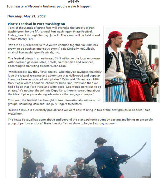 Biz Times article on Port Washington Pirate Festival