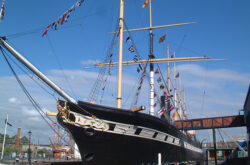 SS Great Britain returns to Bristol Harbour after 127 years (1970)