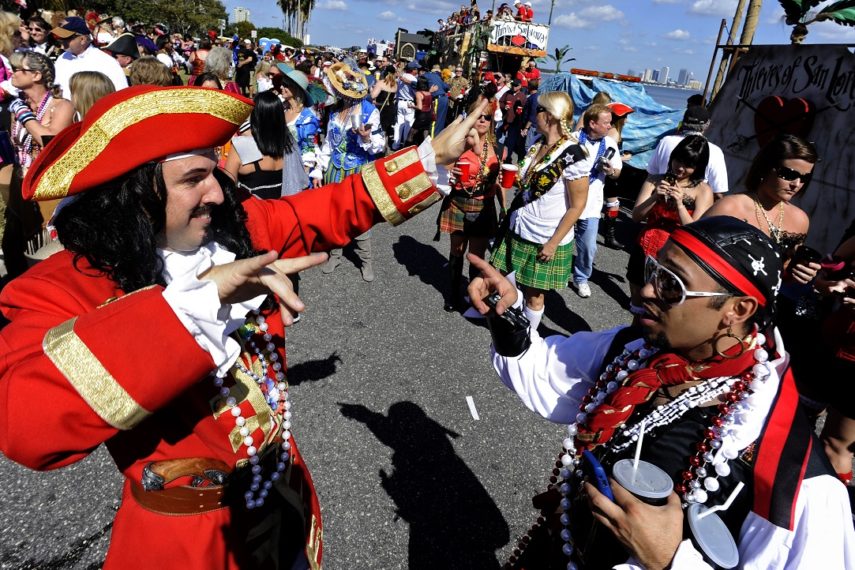 Captain Morgan at the Gasparilla Pirate Fest Street Festival