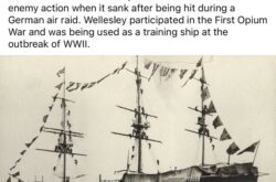 HMS Wellesley is sunk (24 Sept 1815)