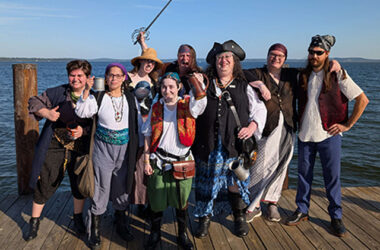 Pirates of Stonewall on a pier at Havre de Grace, Maryland, 2025