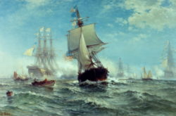 John Paul Jones wins in English waters (23 Sept 1779)