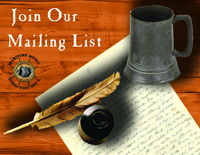 Join the MMDI mailing list to keep up with sea shanties and maritime music groups and events.